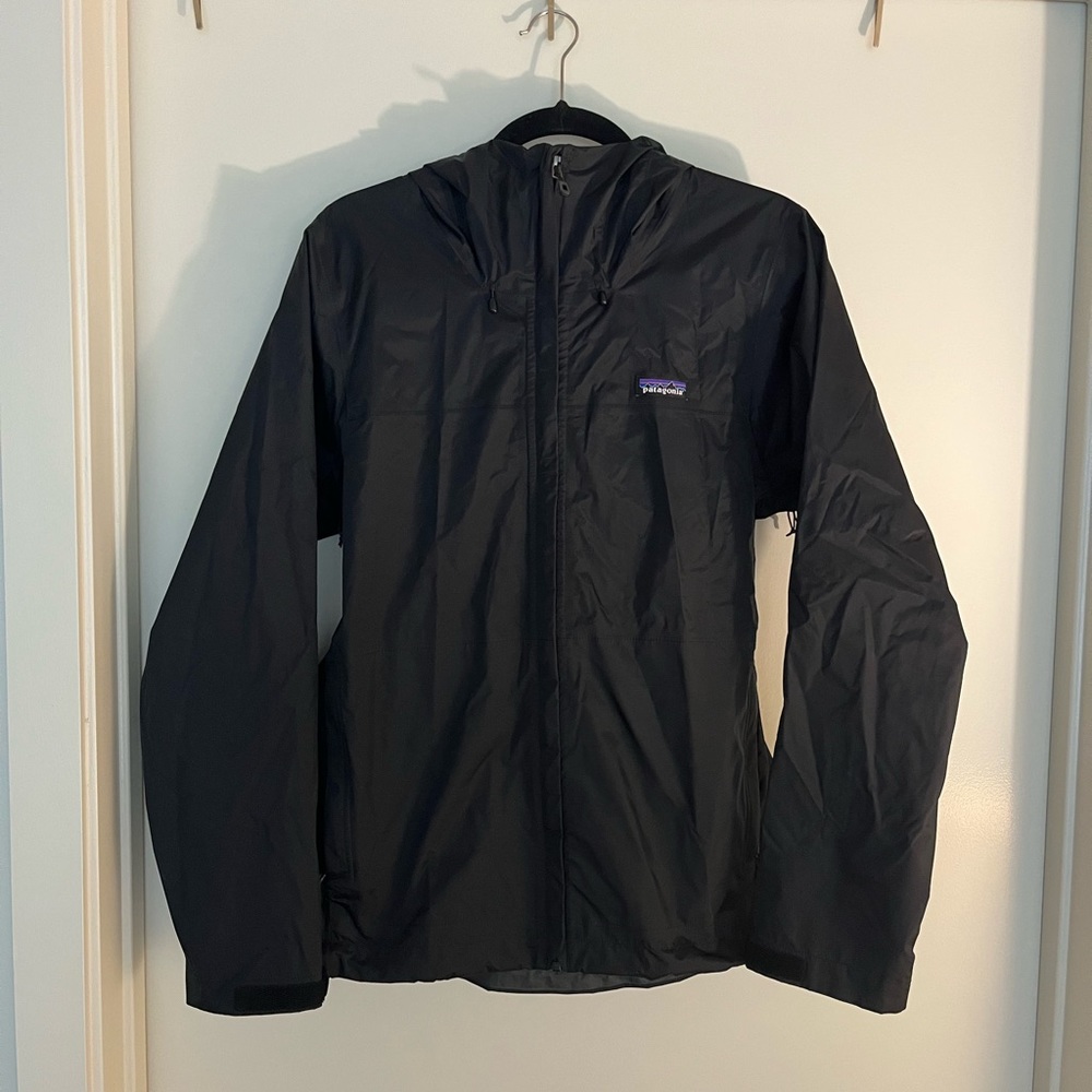 Patagonia black rain jacket